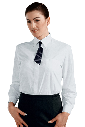 CAMICIA DONNA ISACCO: camicia donna bianca sagomata ma non stretta modello con colletto...